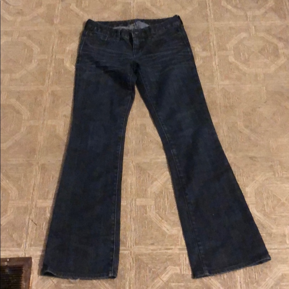 Gently used dark Express jeans
